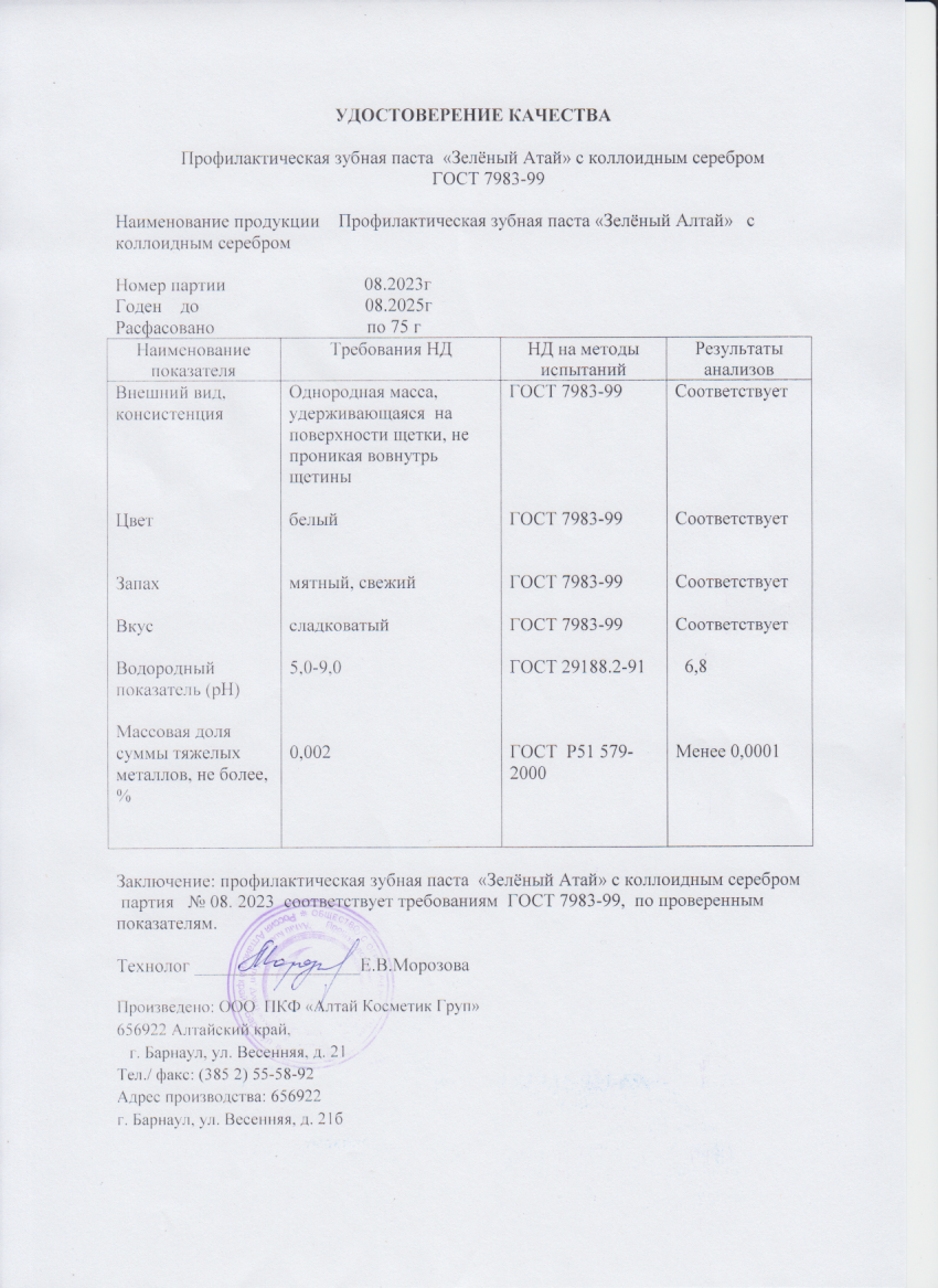 Паспорт №082023